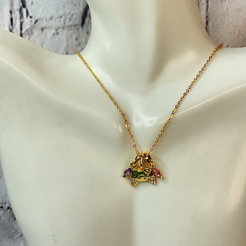 🌟 14K Gold Plated Game Controller Pendant Necklace - Picture 4 of 10